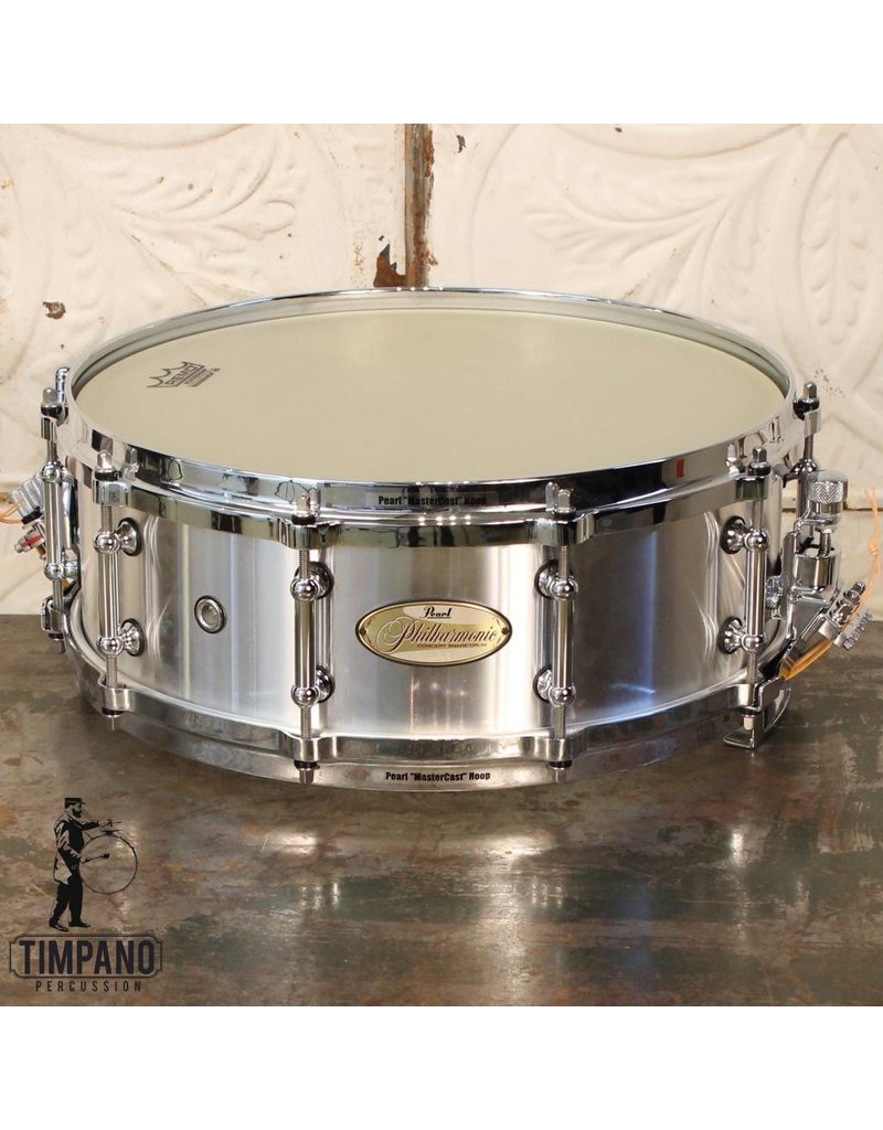 Pearl Pearl Philharmonic Series 3mm Cast Aluminum shell Die Cast Hoops  w/Triad Strainer 14x5in