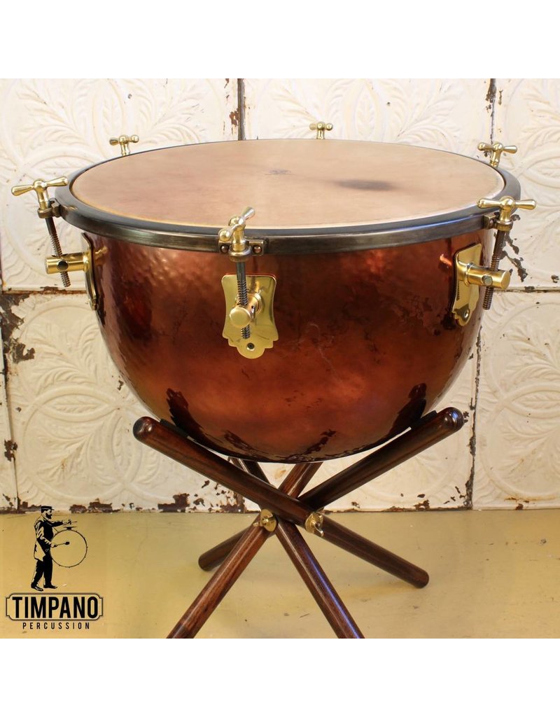 Adams Adams Baroque Timpano with wood stand and claf head 23in