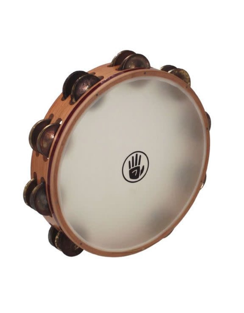 Black Swamp Percussion Tambourine Black Swamp S3 Series Aged Brass Peau Synthétique 10po