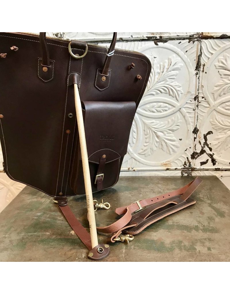 Tackle Instrument Supply Co. Tackle Brown Leather Stick Bag