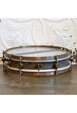 A&F Drum Co A&F Rude Boy Raw Brass Snare Drum 13X3in + internal snare
