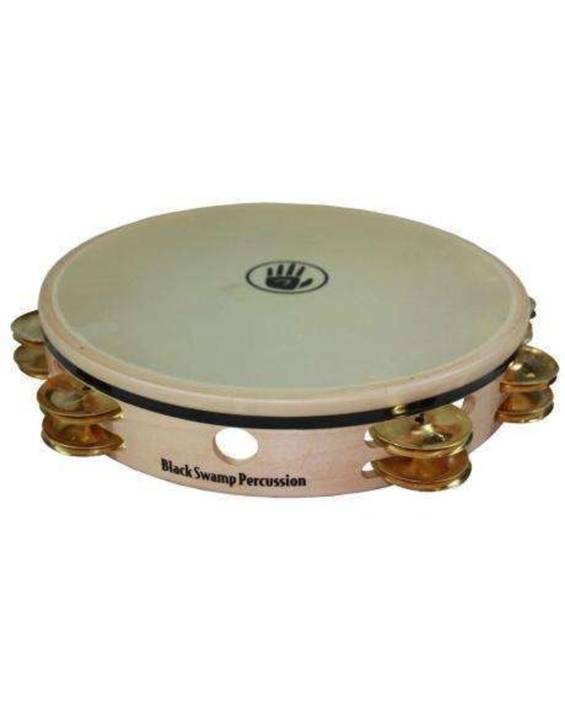 Black Swamp Percussion Black Swamp Overture Maple/Brass Synthetic Skin Tambourine 10in