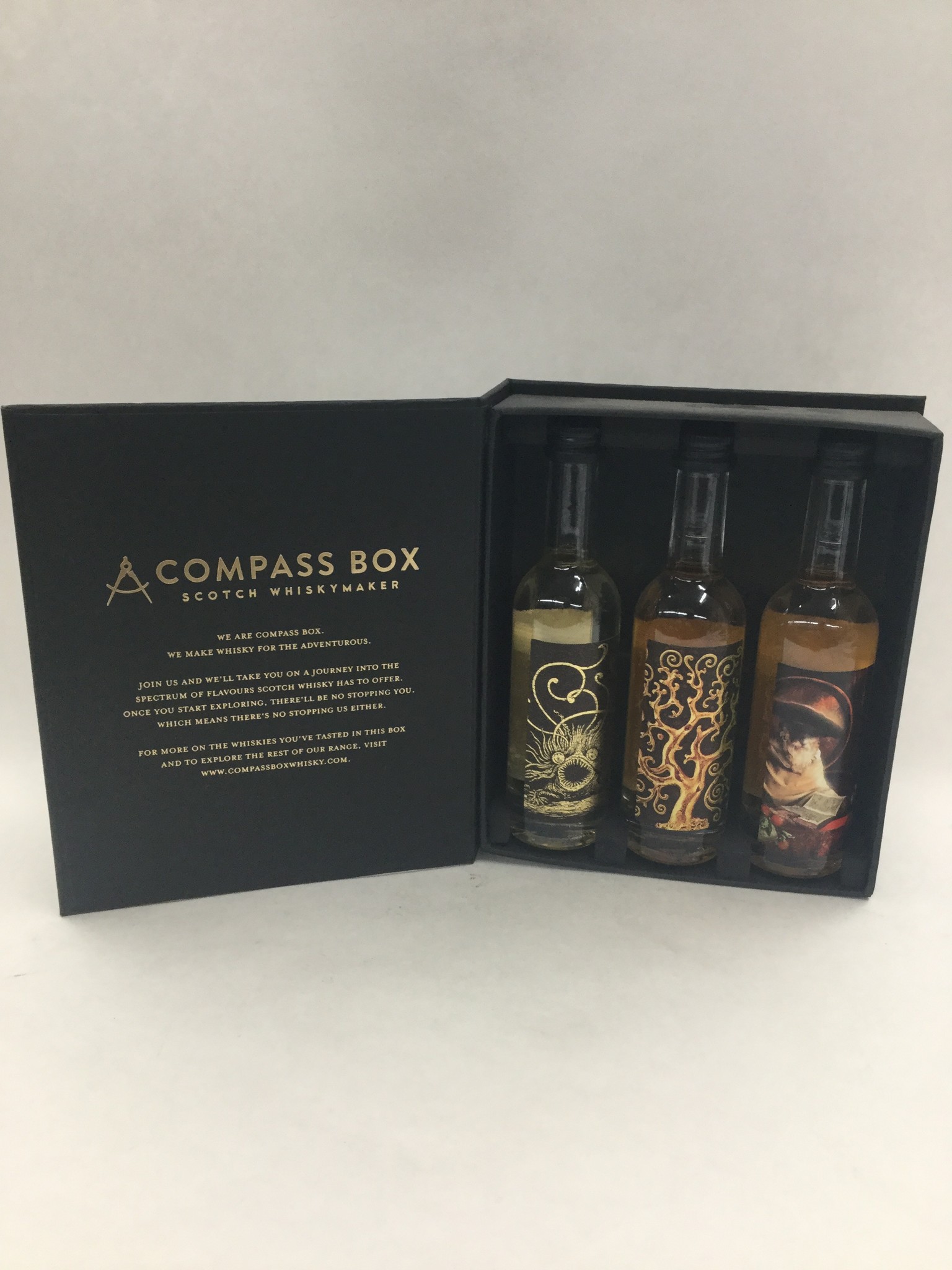Compass Box Scotch Whisky Maker Malt Whisky Collection 3X50ml Bottles