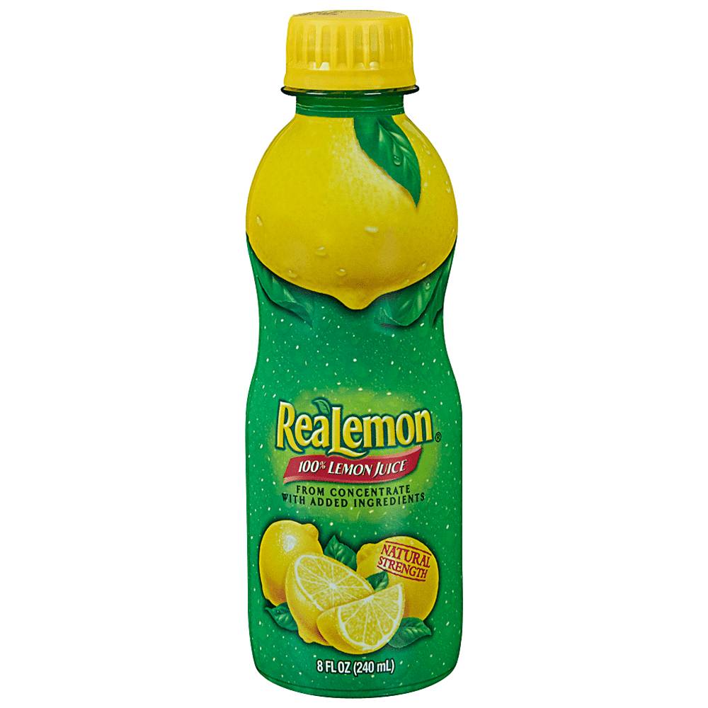 Real Lemon Juice 8oz Fountain Liquor