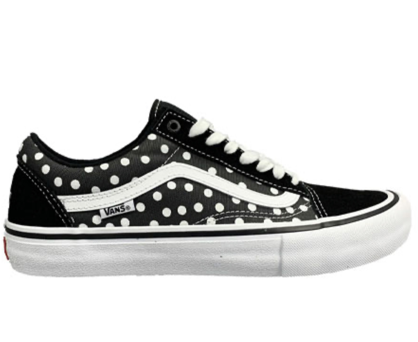 vans black and white polka dot