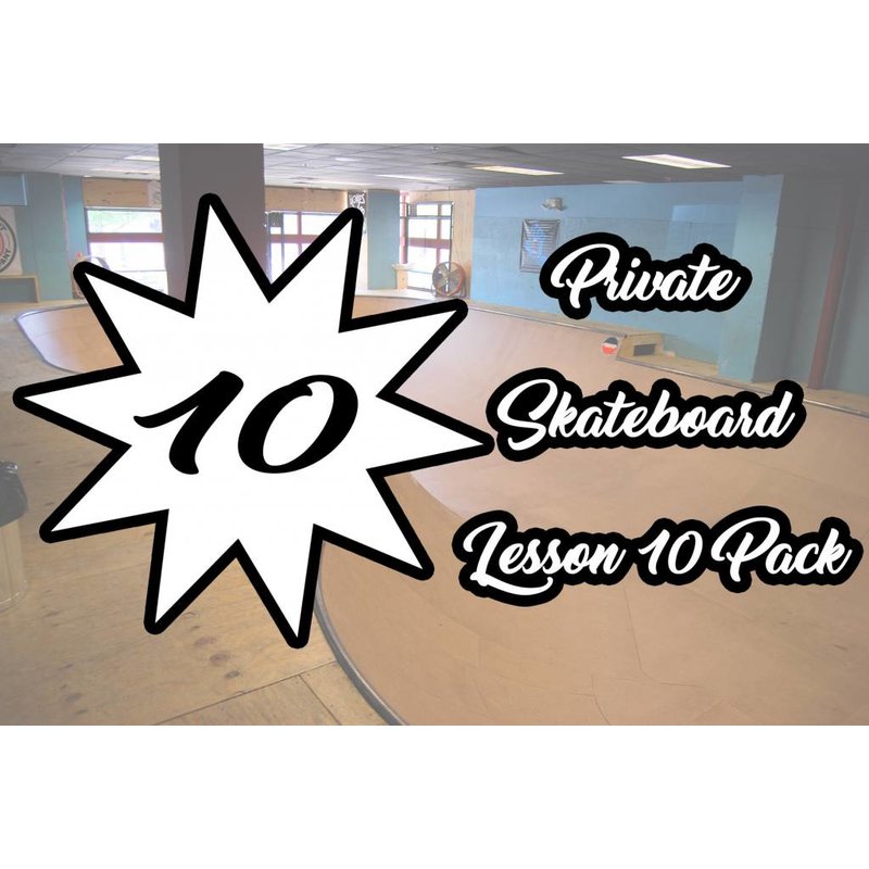 Private Skateboard Lesson 10 Pack