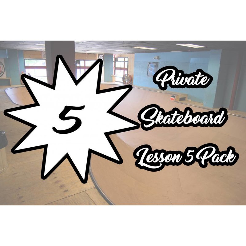 Private Skateboard Lesson 5 Pack