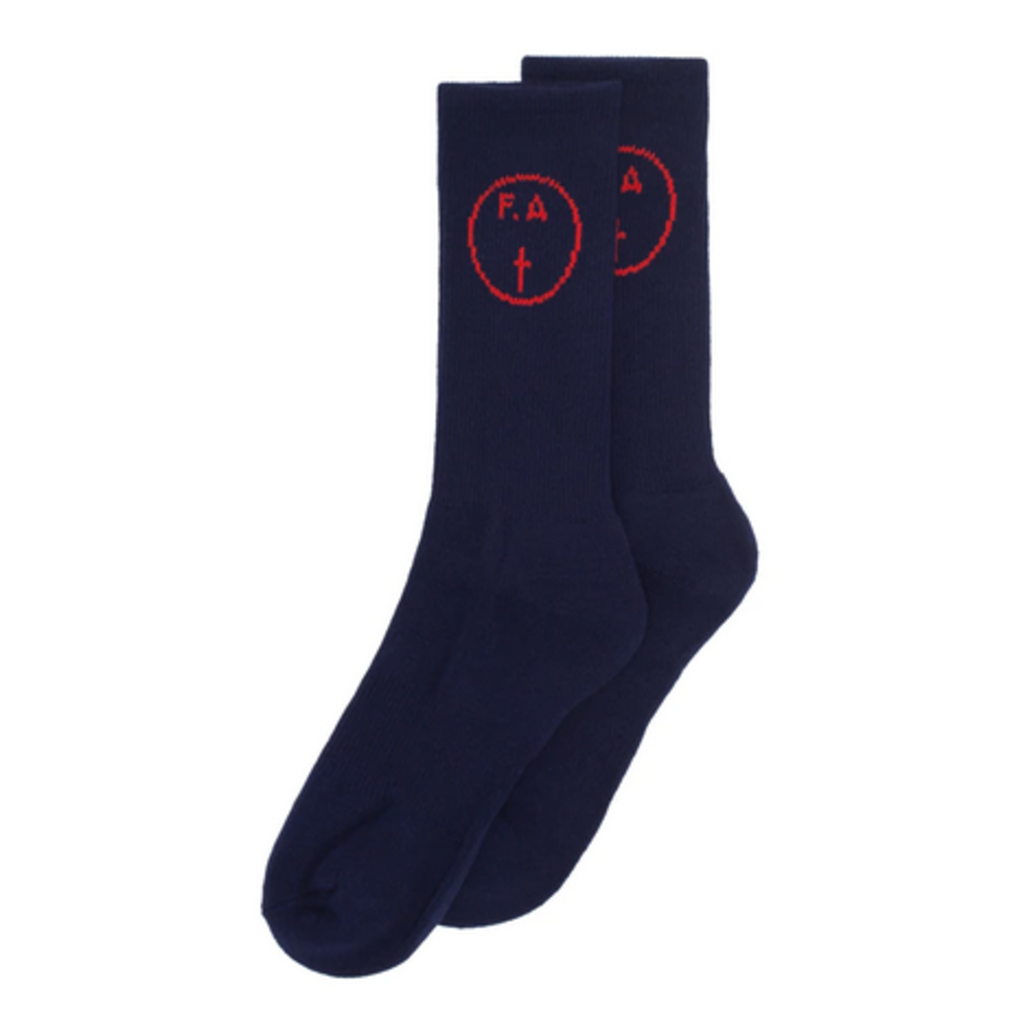 Fucking Awesome FA - Records Sock Navy Red