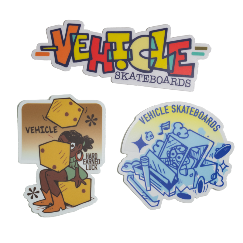 Vehicle Skateboards Vehicle - Sticker Bundle