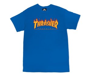 Thrasher Flame Sky Blue T-Shirt