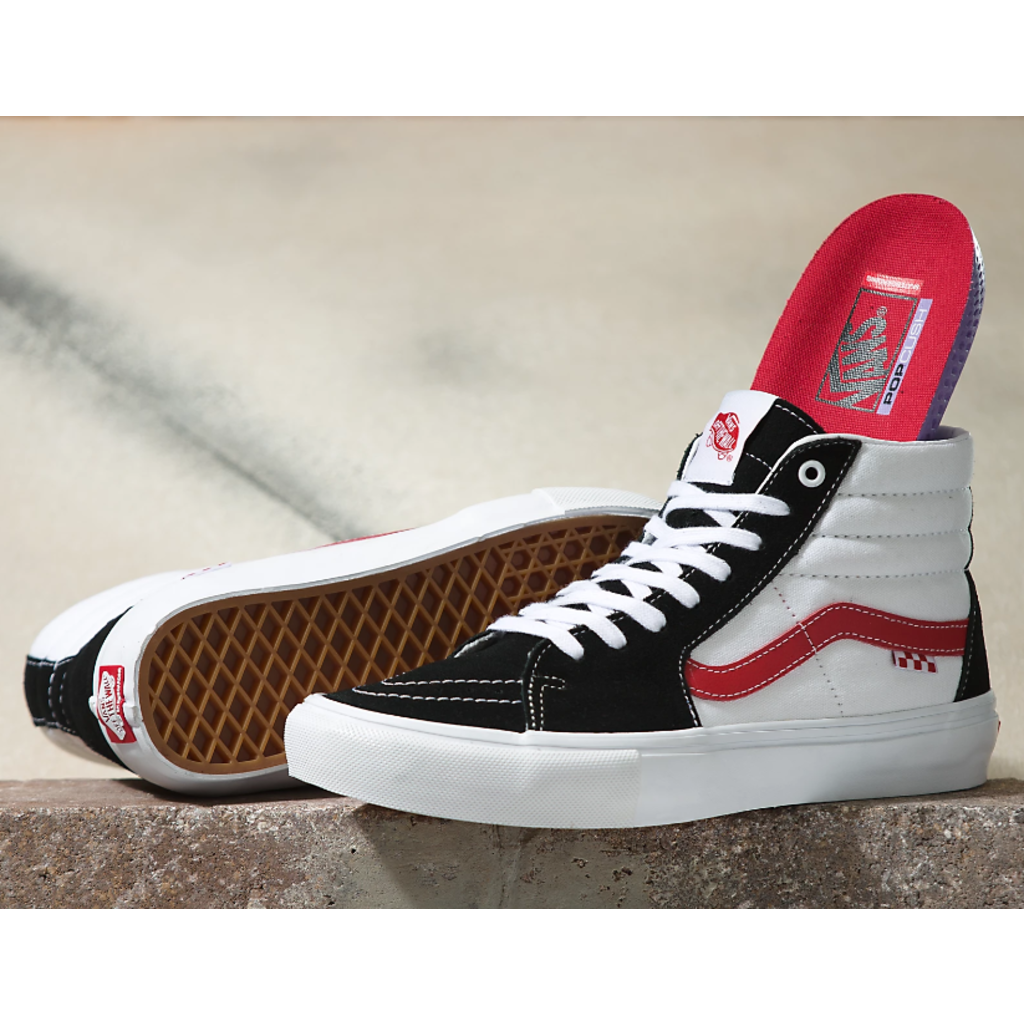 Pluche pop leeuwerik Definitief Vans Vans - Sk8-Hi Athletic Black/Red - The Point Skate Shop