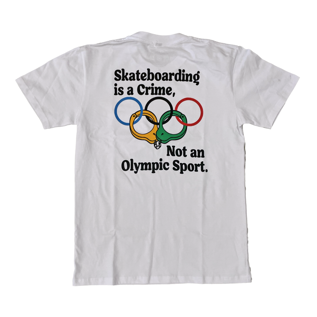 The Point The Point - Skateboarding is a Crime not an Olympic Sport White