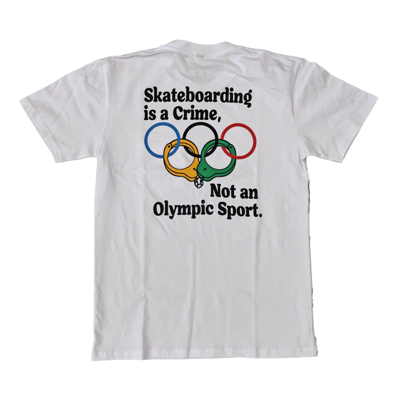 The Point The Point - Skateboarding is a Crime not an Olympic Sport White