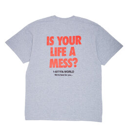 Fucking Awesome FA - Is Your Life A Mess? Tee Heather Grey