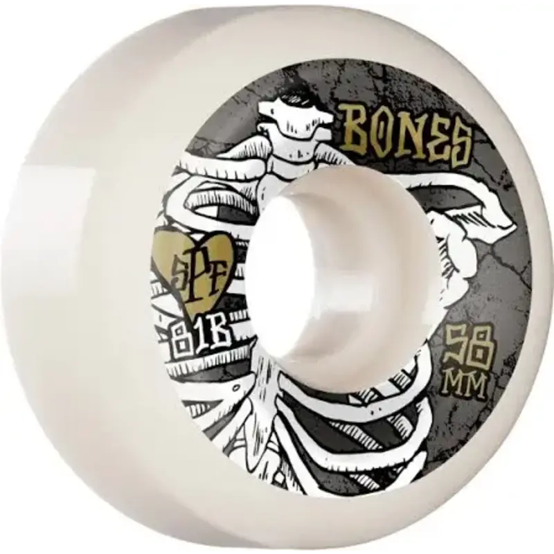 Bones BONES - RAPTURE 58MM P5 SIDECUT 81B SPF In stock at The Point Skate Shop. Full Service Skateboarding.