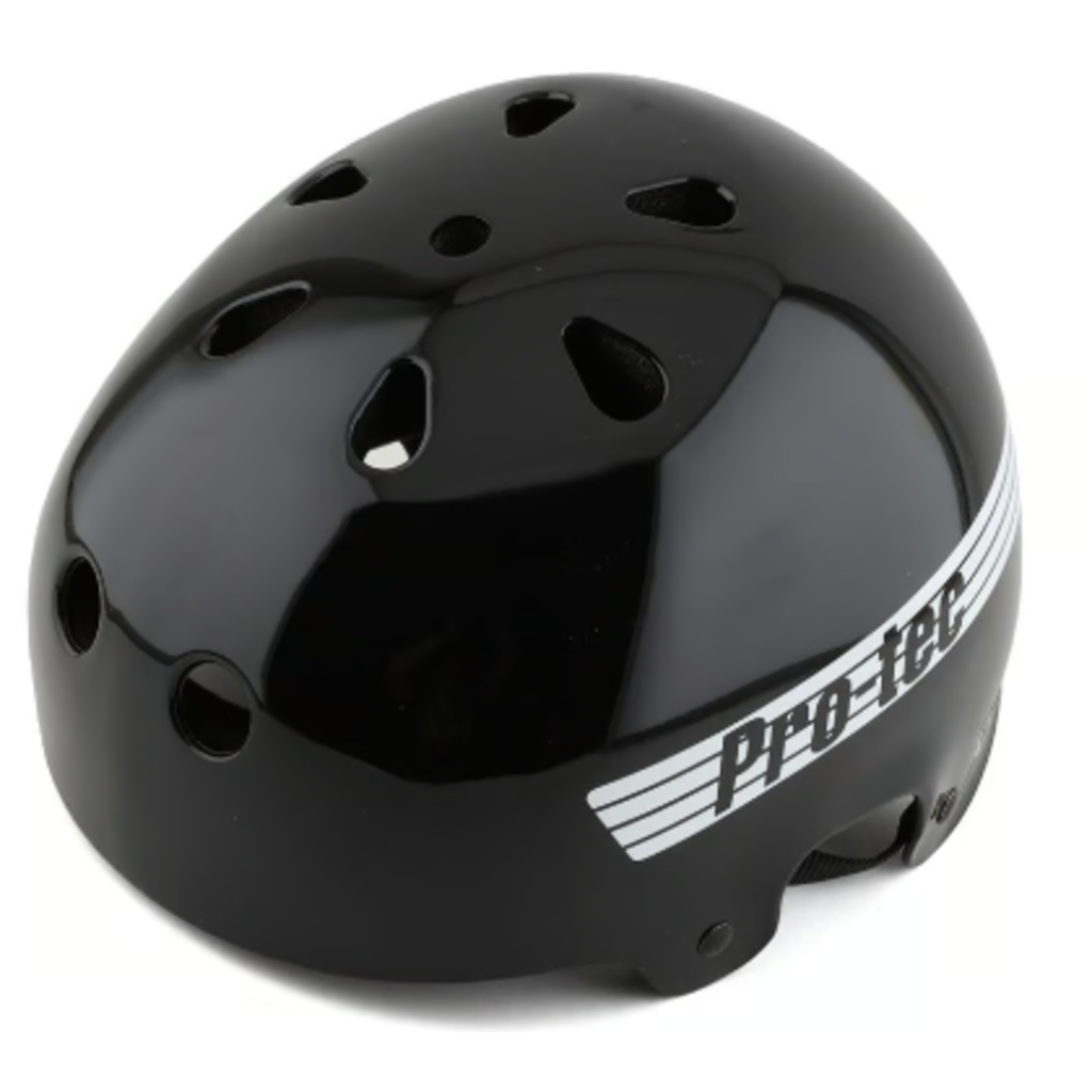 Protec Protec Old School Skate Gloss Black The Point Skate Shop