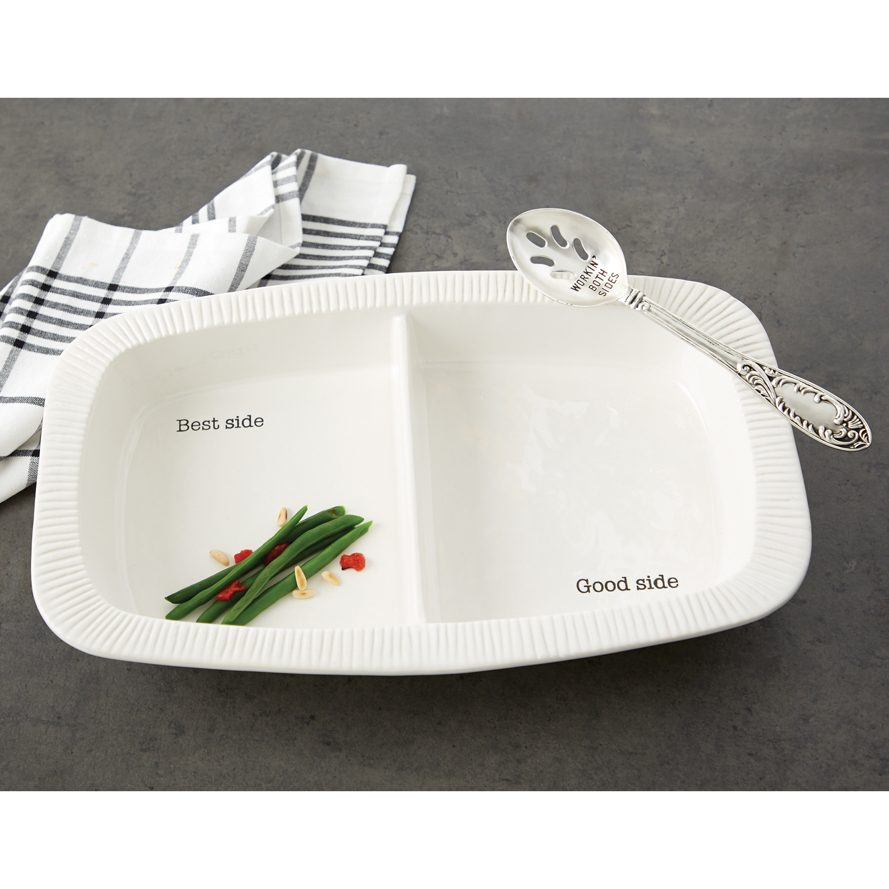 Divided Side Serving Dish Set The Attic Door Home/Bella Vita
