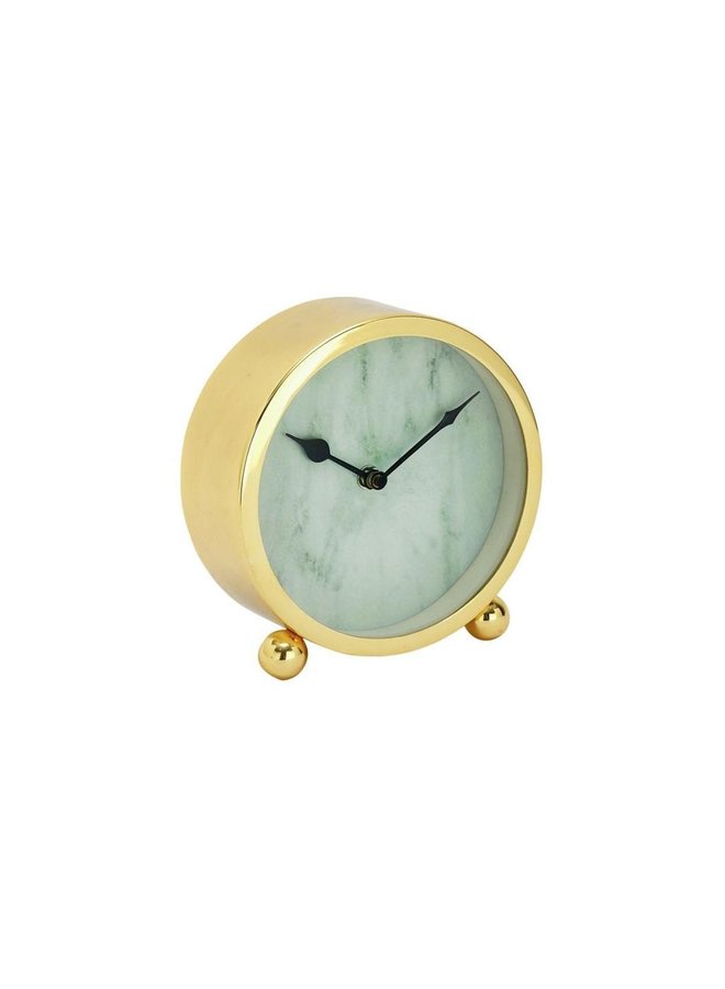 Steel Gold Table Clock