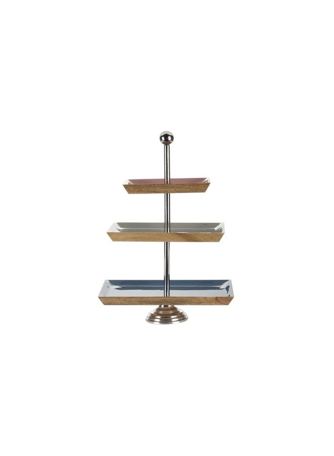 Wood ENML 3 Tier Stand