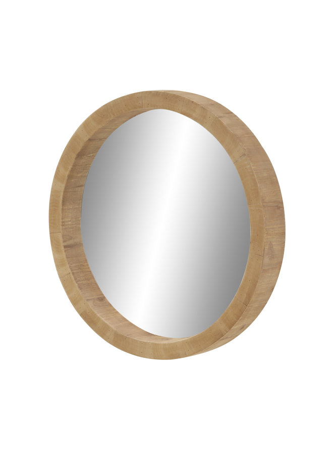 Wood Wall Mirror 24"D