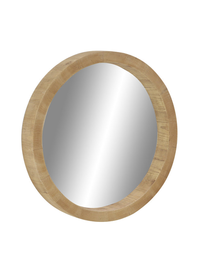 Wood Wall Mirror 24"D