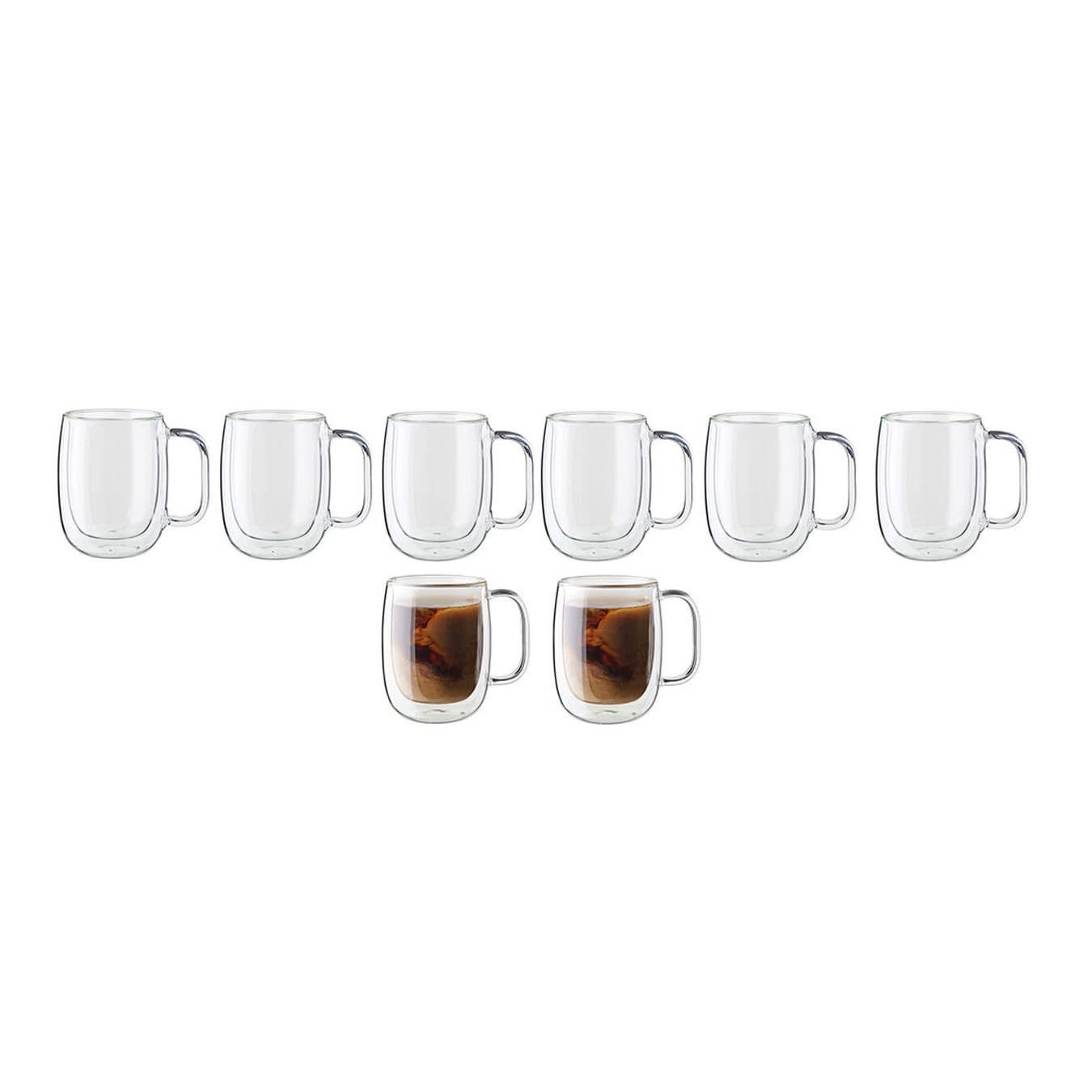 Zwilling Glass Coffee Mug Set of 2 12OZ - The Attic Door Home