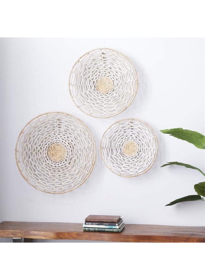 ROUND WOVEN WALL ART