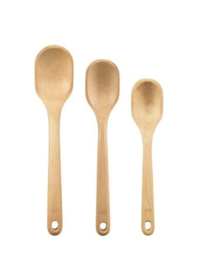 3 Pc Wooden Spoon Set