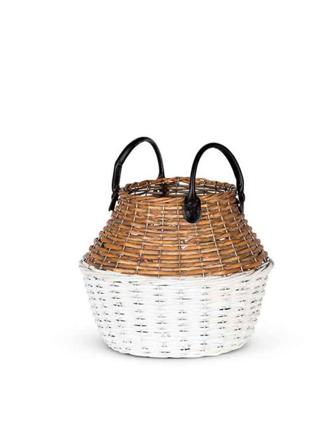 TWO TONE WILLOW BASKET