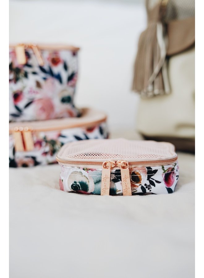 Blush Floral Pack Like a Boss Diaper Packing Cubes
