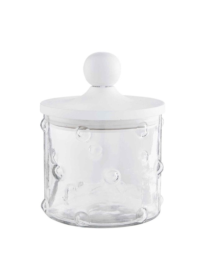 HOBNAIL GLASS CANISTER