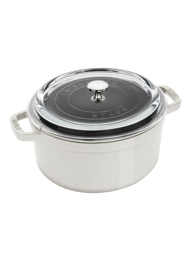 Staub Cocotte Round 4 Qt w/Glass lid