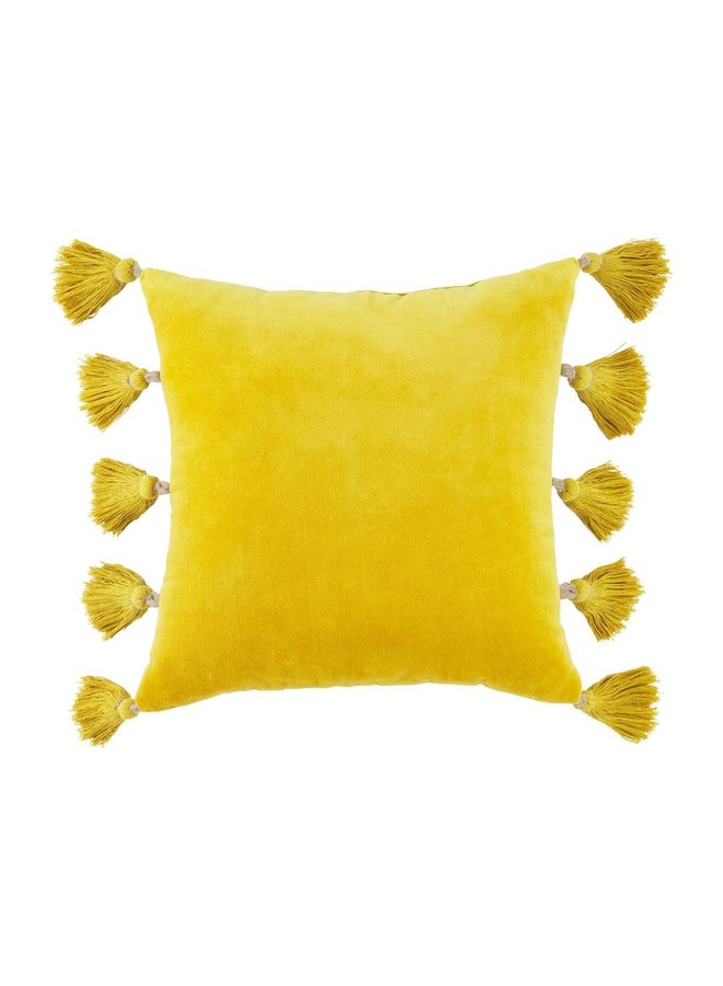 VELVET TASSLE PILLOW