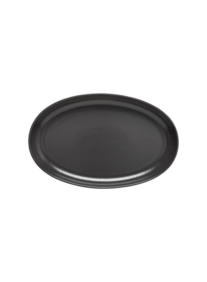 OVAL PLATTER 13" PLATTER SEED GRAY PACIFICA