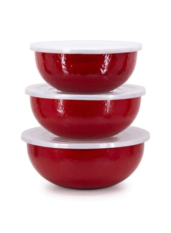 SOLID RED NESTING BOWL
