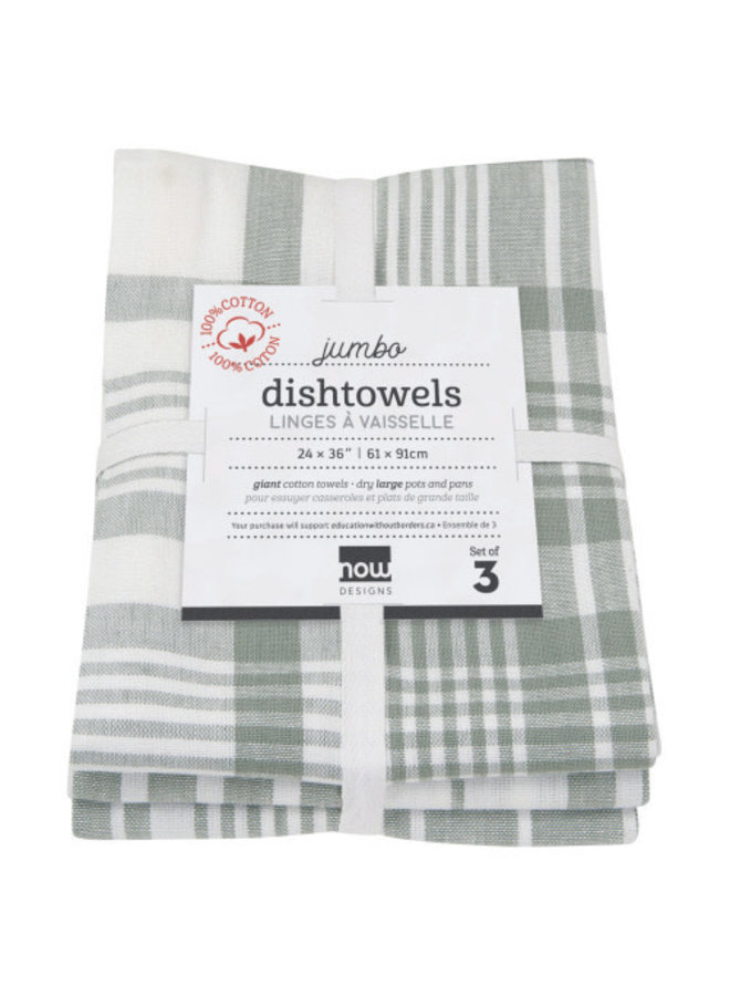 Now Designs Barmop Towels - London Grey - Set of 3