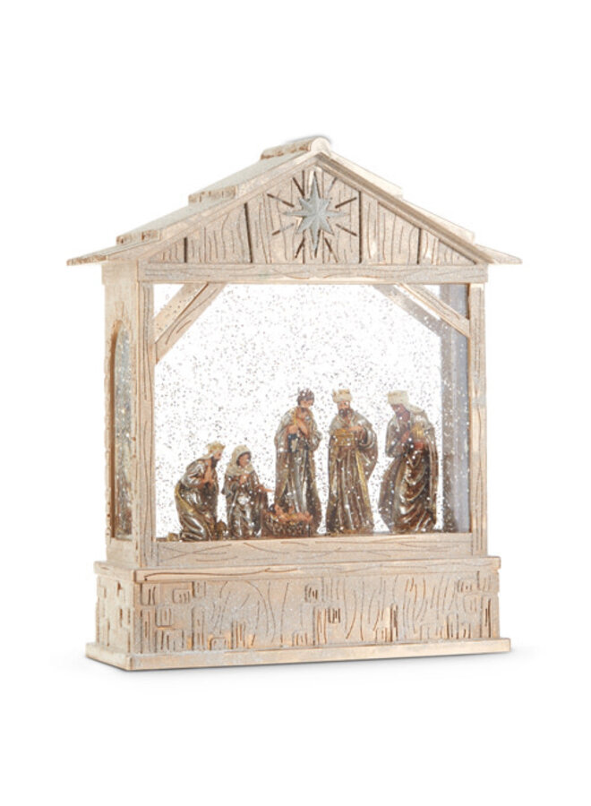 10'' NATIVITY MUSICAL LIGHTED WATER CHECHE