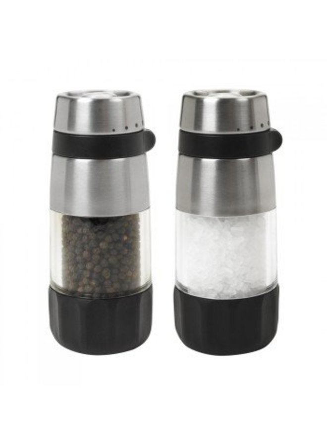 Enamel Salt Pepper Grinder Set by Mudpie