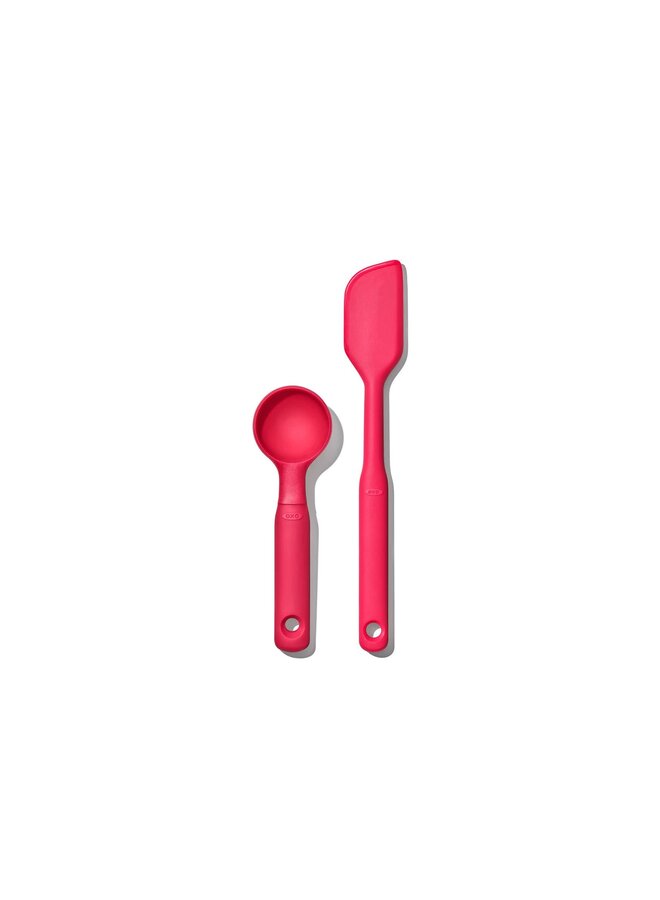 OXO SILI COOKIE SCOOP AND SPATULA SET