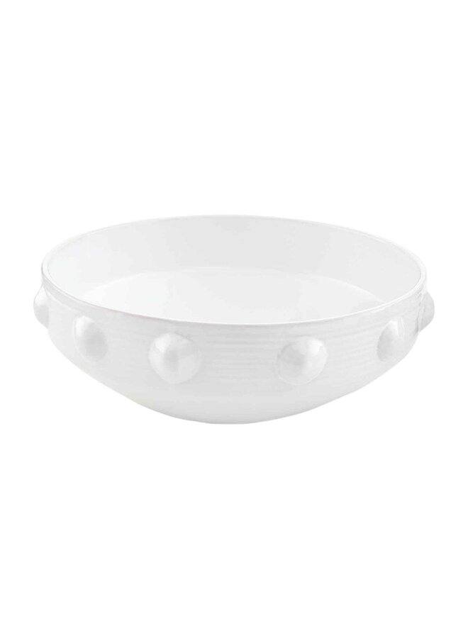 MUD PIE CLASSIC HOME BEADED SERVING BOWL
