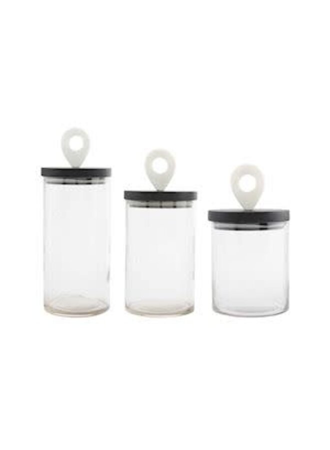 MARBLE HANDLE CANISTER SET