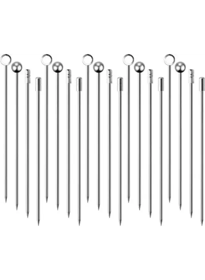 SET OF 12 STAINLESS COCKTAIL PICK