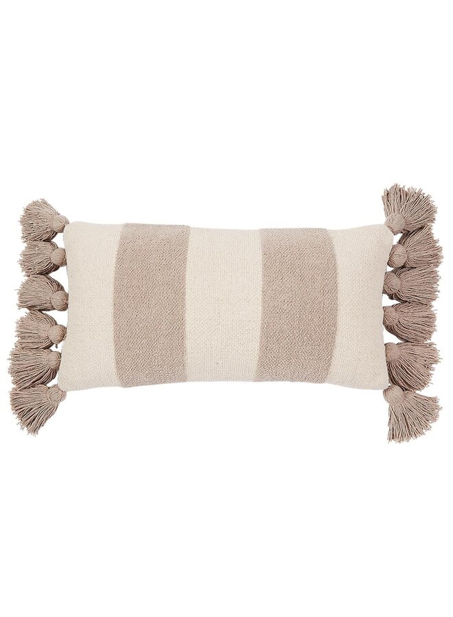 Gray Rectangular Stripe Pillow