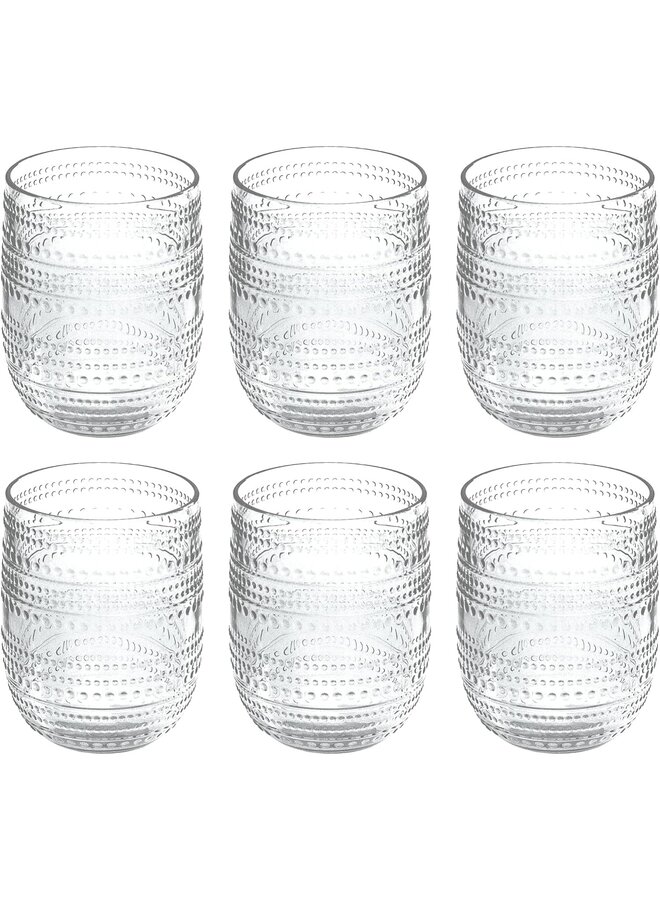 BEADED STEMLESS CLEAR