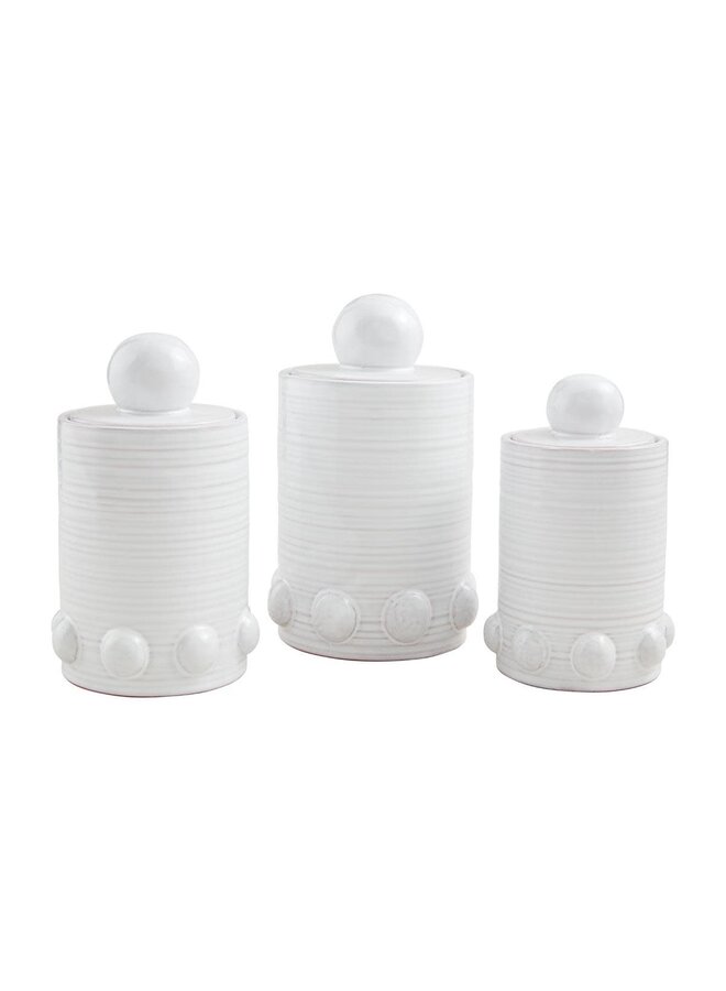 CLASSIC HOME BEADED CANISTERS