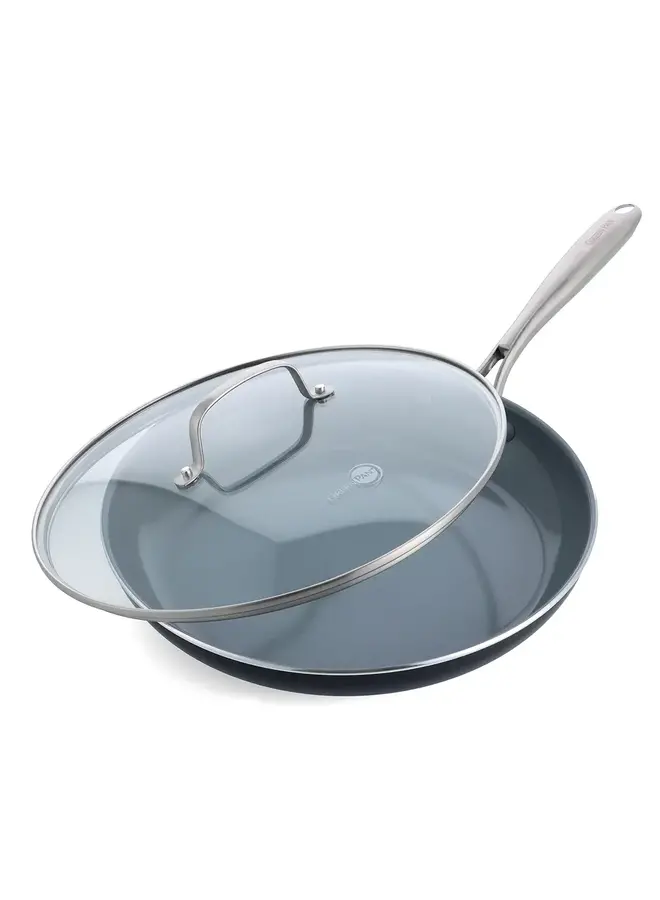 12'' FRY PAN W / LID