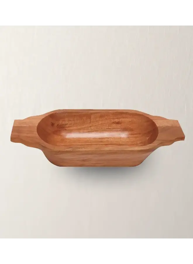 BZAAR OBLONG ACACIA WOOD BOWL