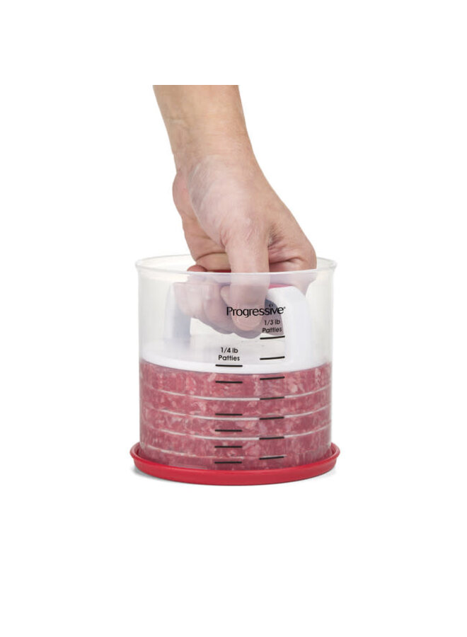 PERFECT BURGER PRESS SET RED