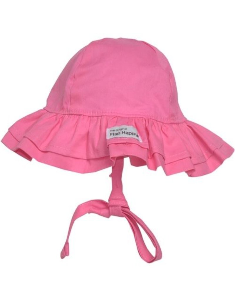 flap happy double ruffle hat
