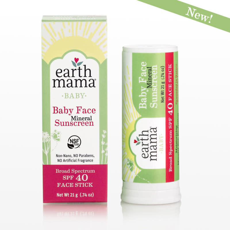 Earth Mama Organics Earth Mama Organics - Baby Face Mineral Sunscreen Stick SPF 40